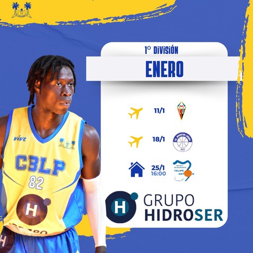 calendario-Enero-Grupo-Hidroser-CB-Las-Palmas-de-Gran-Canaria