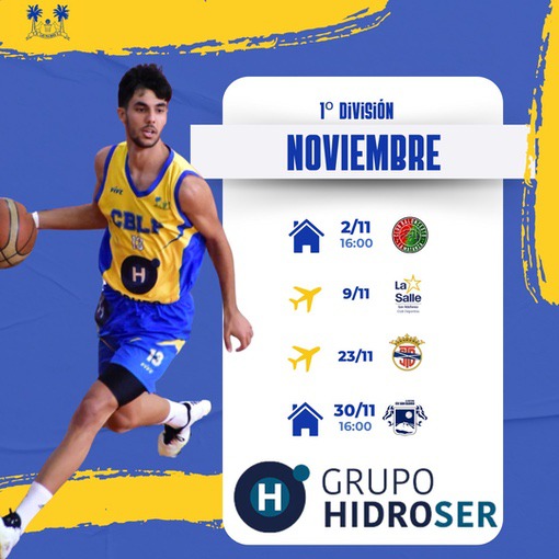 calendario-Noviembre-Grupo-Hidroser-CB-Las-Palmas-de-Gran-Canaria
