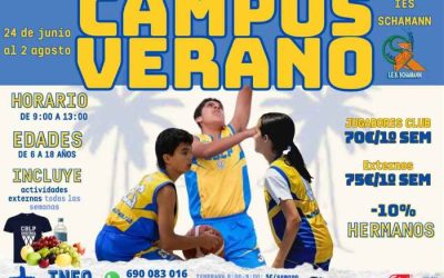 ¡Apúntate a nuestro Campus de Baloncesto!