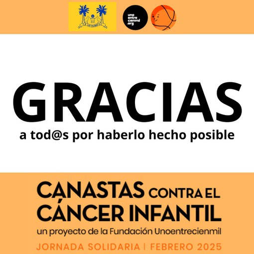 ¡Objetivo conseguido! Nuestro pequeño aporte a Canastas contra el Cáncer Infantil