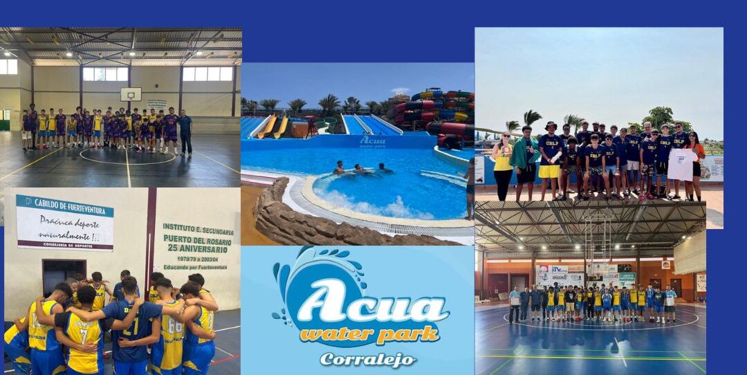 Visita a nuestro patrocinador AcuaWaterPark  del Junior Schamann y partidos amistosos contra CB Amuley y A.D. Toscones