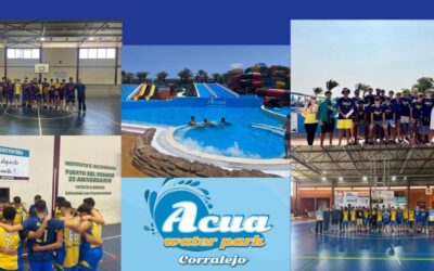 Visita a nuestro patrocinador AcuaWaterPark del Junior Schamann y partidos amistosos contra CB Amuley y A.D. Toscones