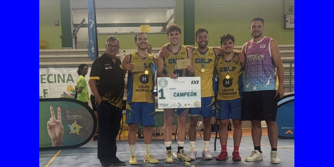 Los Chachis, componentes del CB Las Palmas, campeones del Torneo 3×3 en Rosario